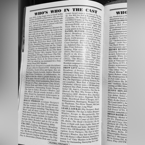 Oh Mary Broadway Playbill April 2025 Cole Escola Conrad Ricamora James Scully - Picture 8 of 8